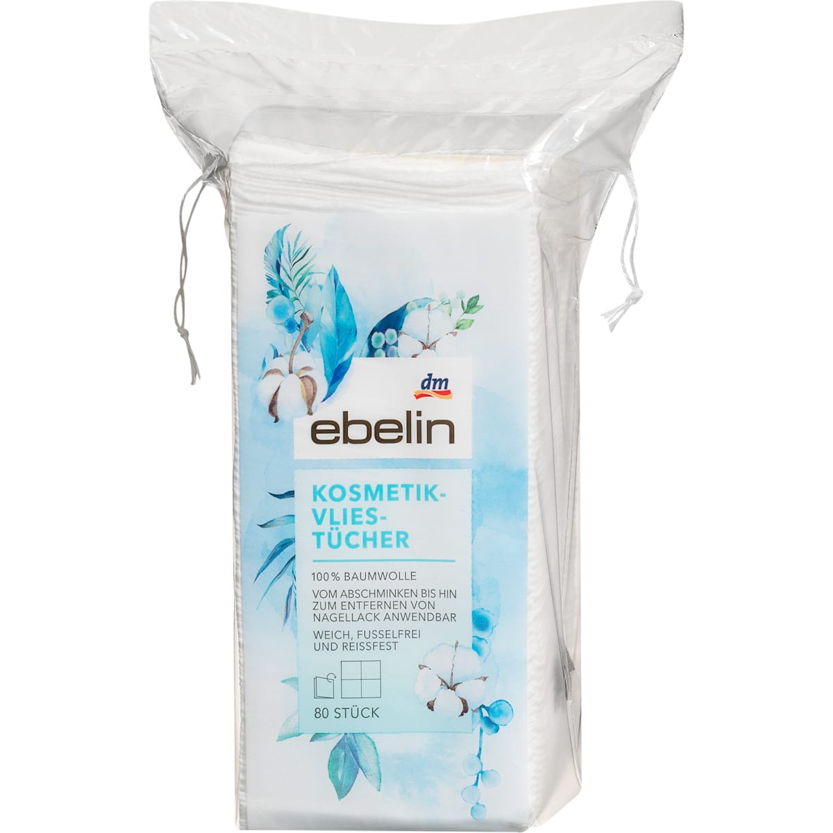ebelin Kosmetik-Vliestücher, 80 St