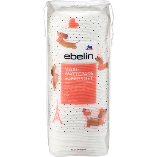 ebelin Maxi-Wattenschijfjes Supersoft Dackel, 50 St