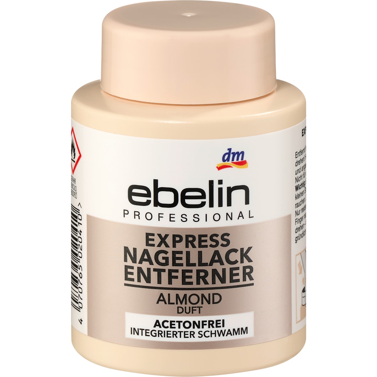 ebelin Nagellakremover, 75 ml