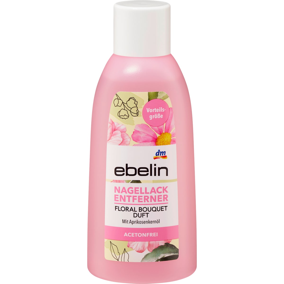 ebelin Nagllackentferner Rose acetonfrei, 200 ml