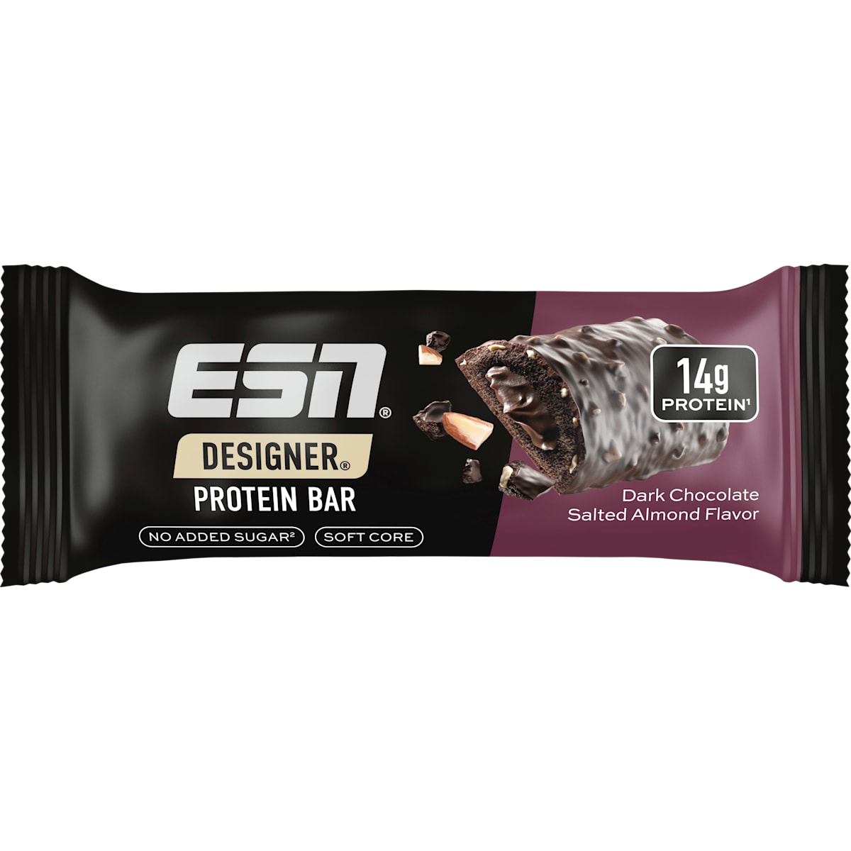 ESN Proteinriegel, Dark Chocolate Salted Almond, 45 g