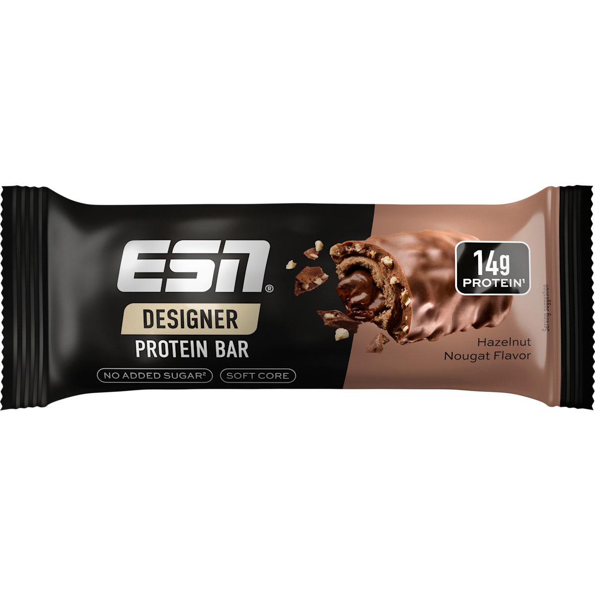 ESN Proteinriegel Designer Bar, Hazelnut Nougat Geschmack, 45 g