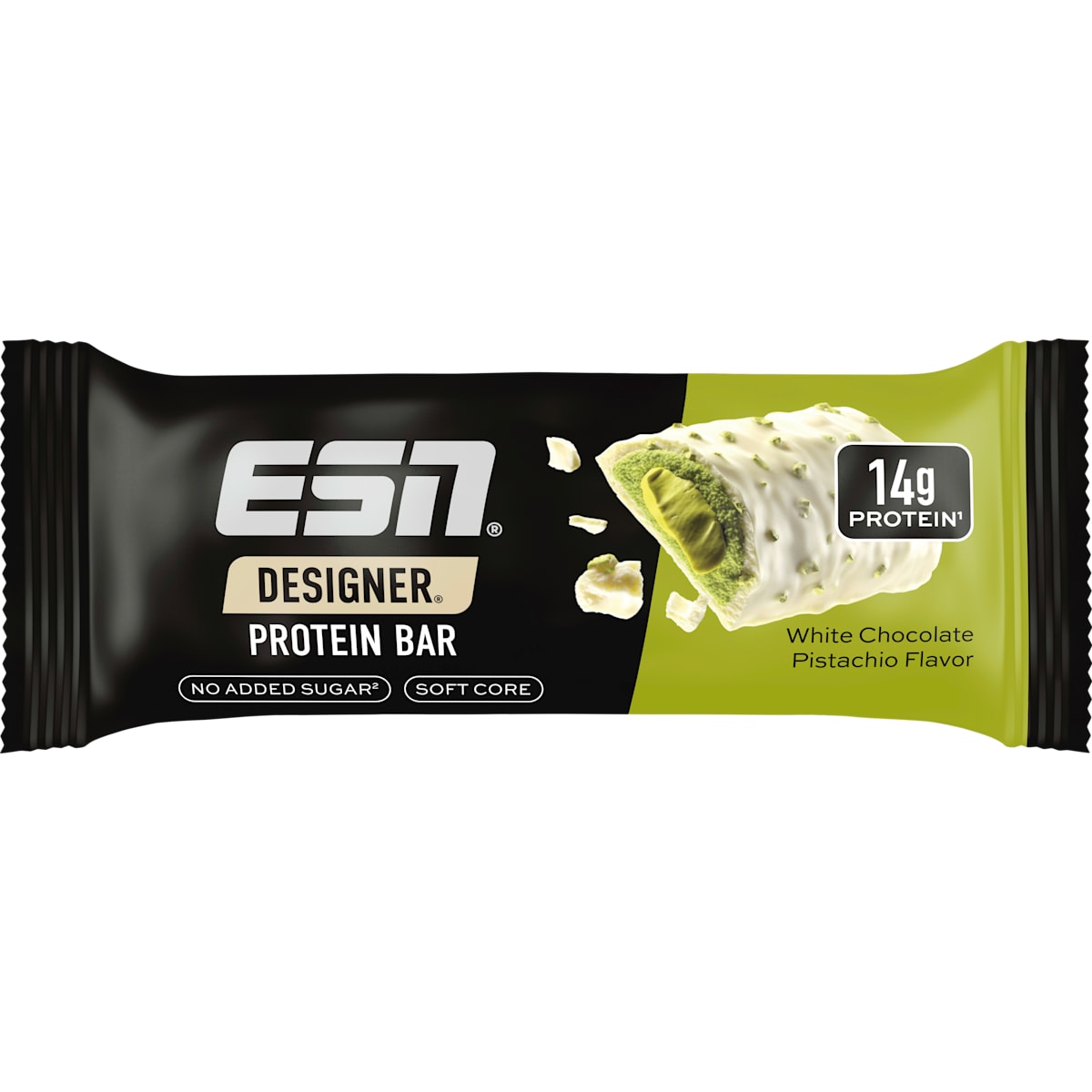 ESN Proteinriegel Designer Bar, White Chocolate Pistachio, 45 g