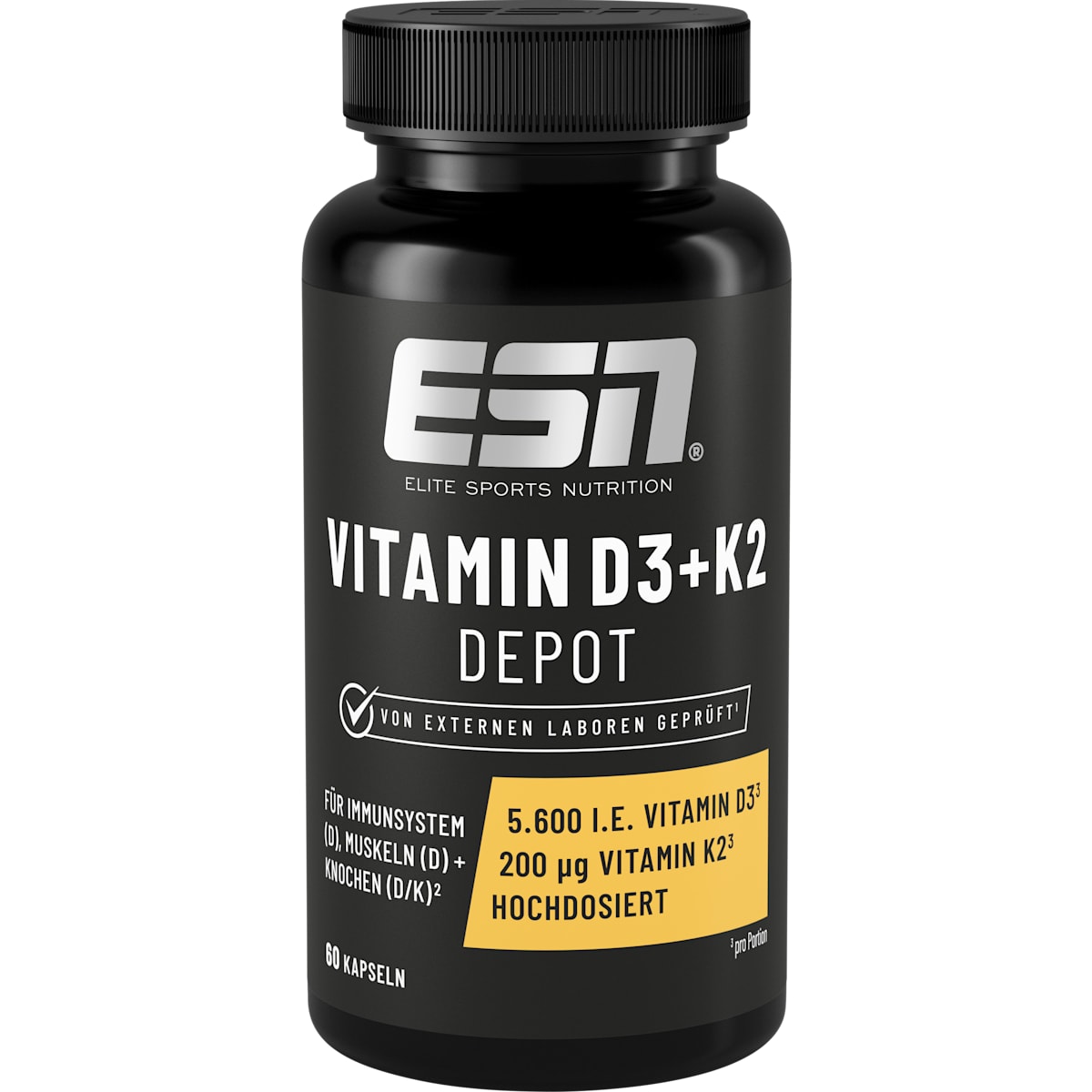 ESN Vitamin D3 + K2 Depot Kapseln 60 St, 49 g