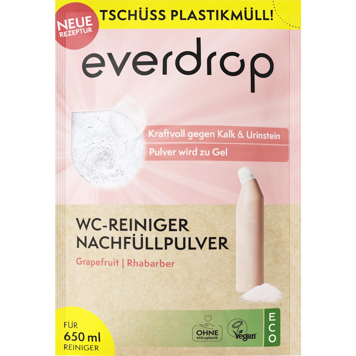 everdrop WC-Reiniger Navulverpakking voor 650ml, 35 g