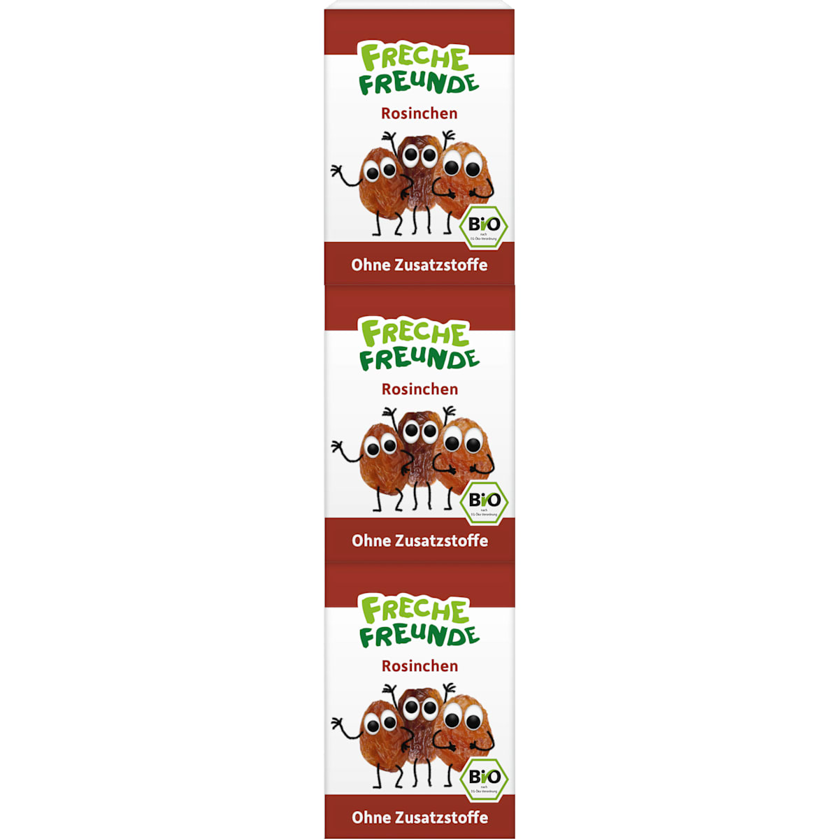 Freche Freunde Kindersnack Rosinchen (3x14 g), vanaf 4 jaar, 42 g