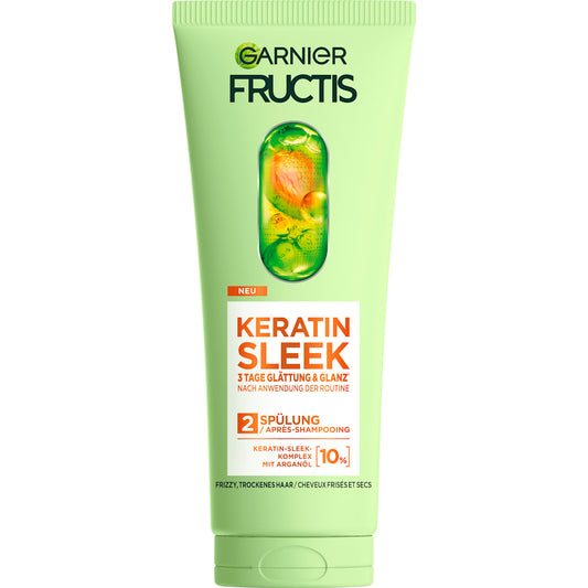 GARNIER FRUCTIS Conditioner Keratin Sleek, Anti-Frizz, 200 ml