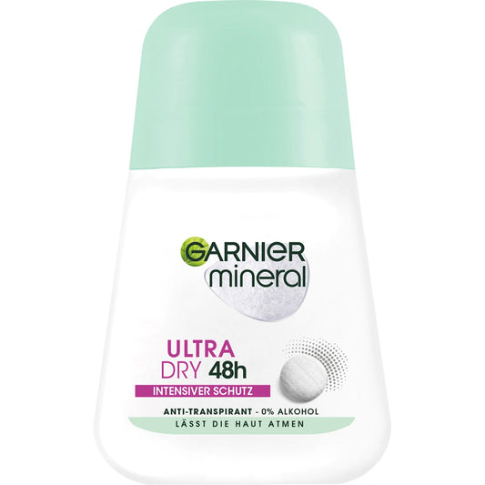 GARNIER mineral Antitranspirant Deo Roll-on Ultra Dry 48h, 50 ml