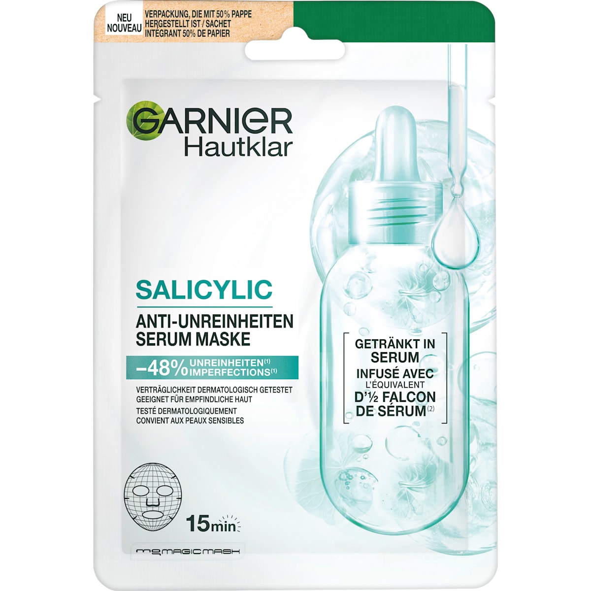 GARNIER Sheetmasker Salicylic, 1 St