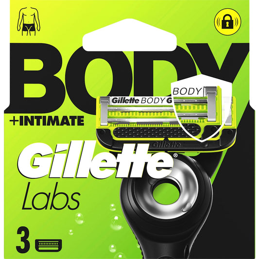 Gillette Scheermesjes, Labs Body & Intimate, 3 St