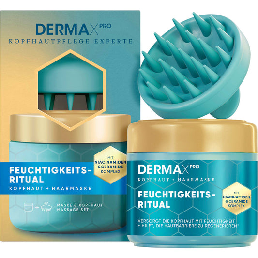 head&shoulders Kopfhautmaske DermaXPro Feuchtigkeits-Ritual inkl. Kopfhautmassager, 300 ml