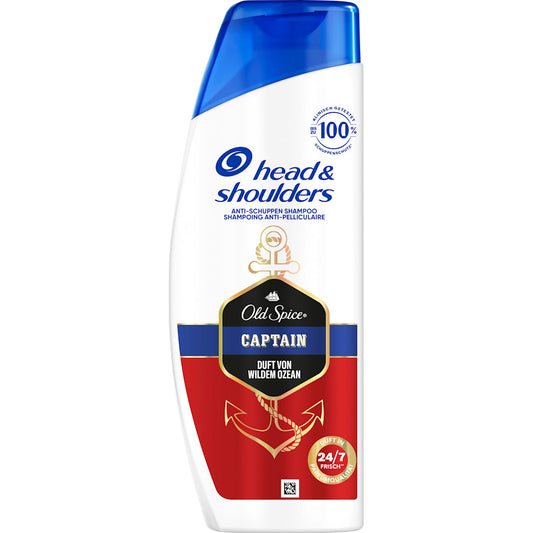 head&shoulders Shampoo Anti-roos Old Spice Captain, 250 ml