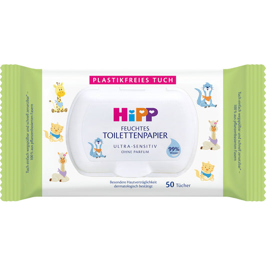 HiPP Babysanft Feuchte Toiletdoekjes ultra sensitief, 50 St