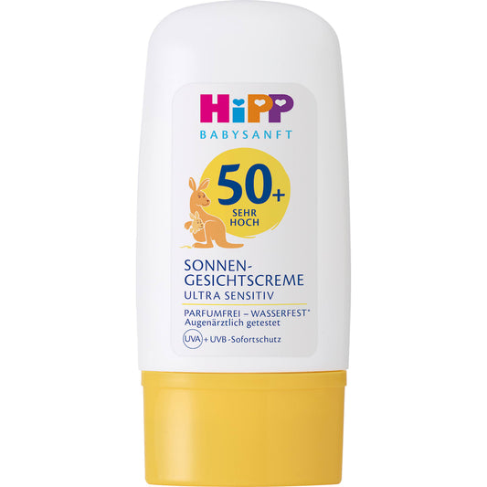 HiPP Babysanft Zonnebrandcrème Gesicht Kids, ultra sensitief, SPF 50+, 30 ml