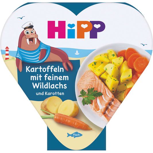 HiPP Kindermaaltijd Aardappelen met fijne Wilde zalm en Karotten vanaf 1 jaar, 250 g