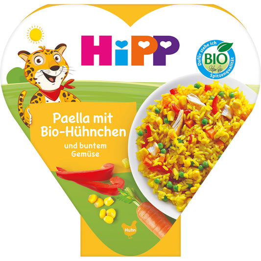 HiPP Kindermaaltijd Paella met bonte Groente en Kip vanaf 1 jaar, 250 g