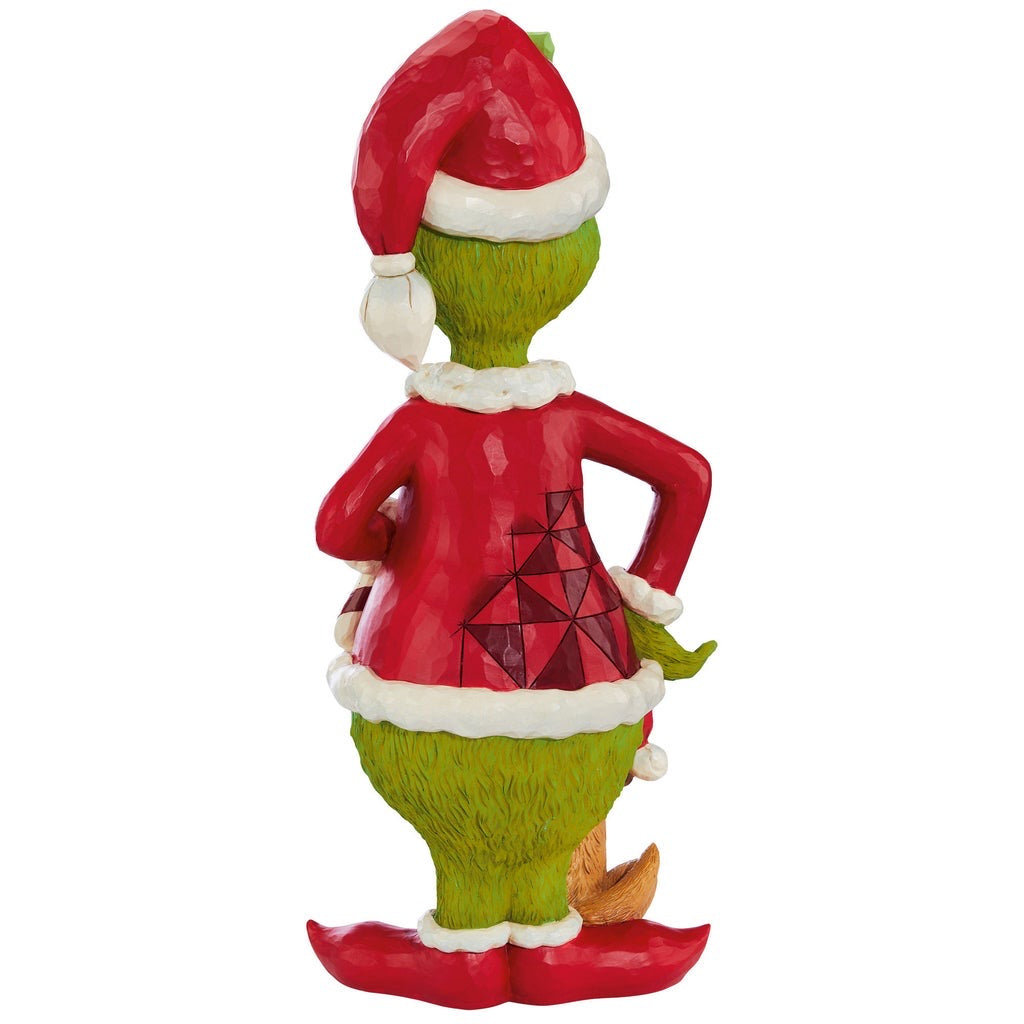 Jim Shore Grinch met Max kerstbeeld 51 cm (afbeelding 3)