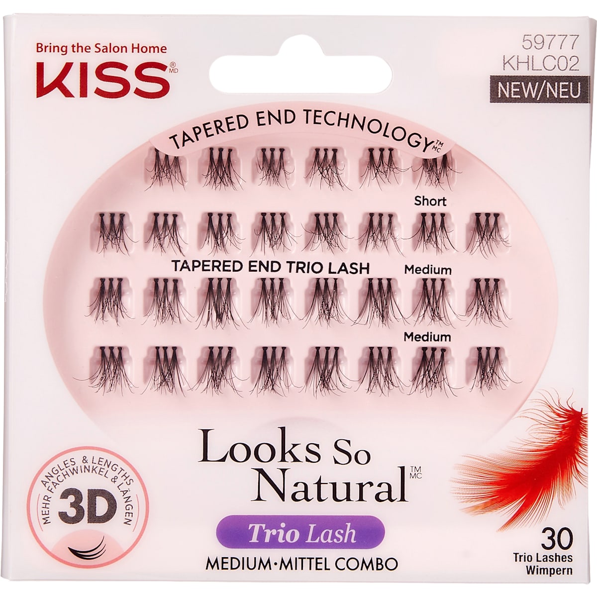KISS Kunstwimpers Looks So Natural Trio Lash, 30 St