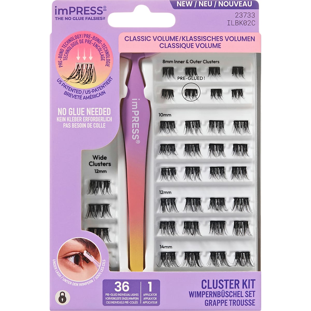 KISS Kunstwimpers Set imPRESS Press-on Falsies Kit 02, 1 St