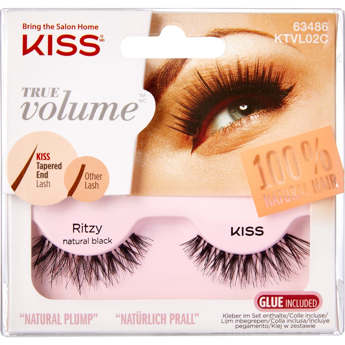 KISS Kunstwimpers True Volume Natural Plump (1 Paar), 2 St