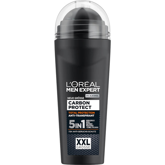 L'ORÉAL PARiS MEN EXPERT Antitranspirant Deo Roll-on Carbon Protect, 100 ml