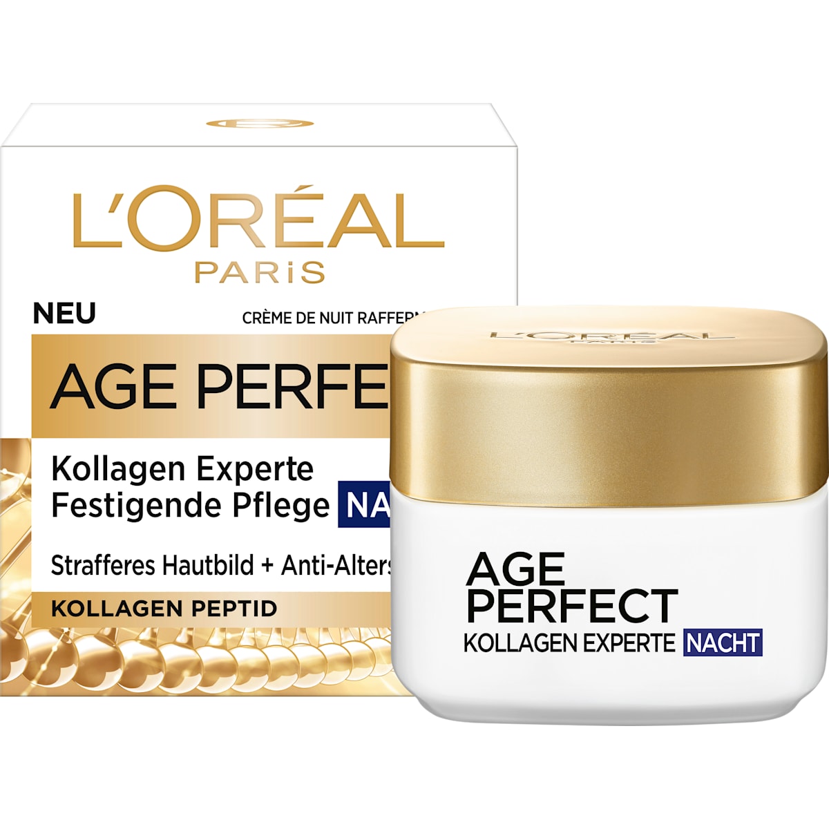 L'ORÉAL PARiS Nachtcrème Age Perfect Pro-Kollagen Experte, 50 ml