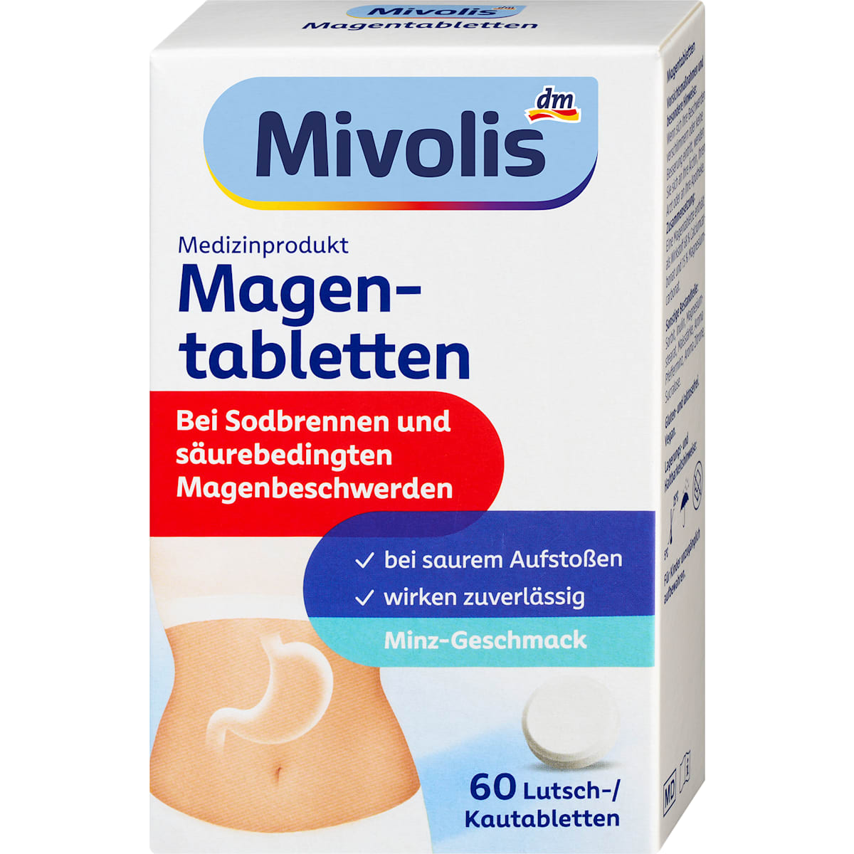 Mivolis Magentabletten 60 St, 60 g
