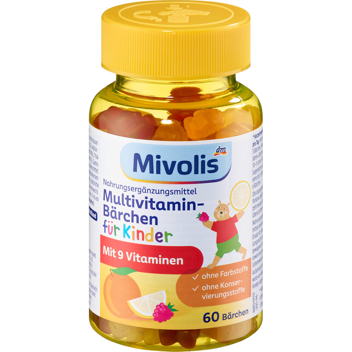 Mivolis Multivitamine-Beertjes voor Kinder 60 St, 120 g