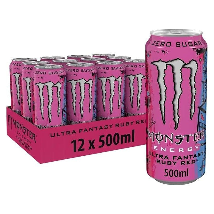 Monster Energy Ultra Fantasy Ruby Red Tray 12x0,5l