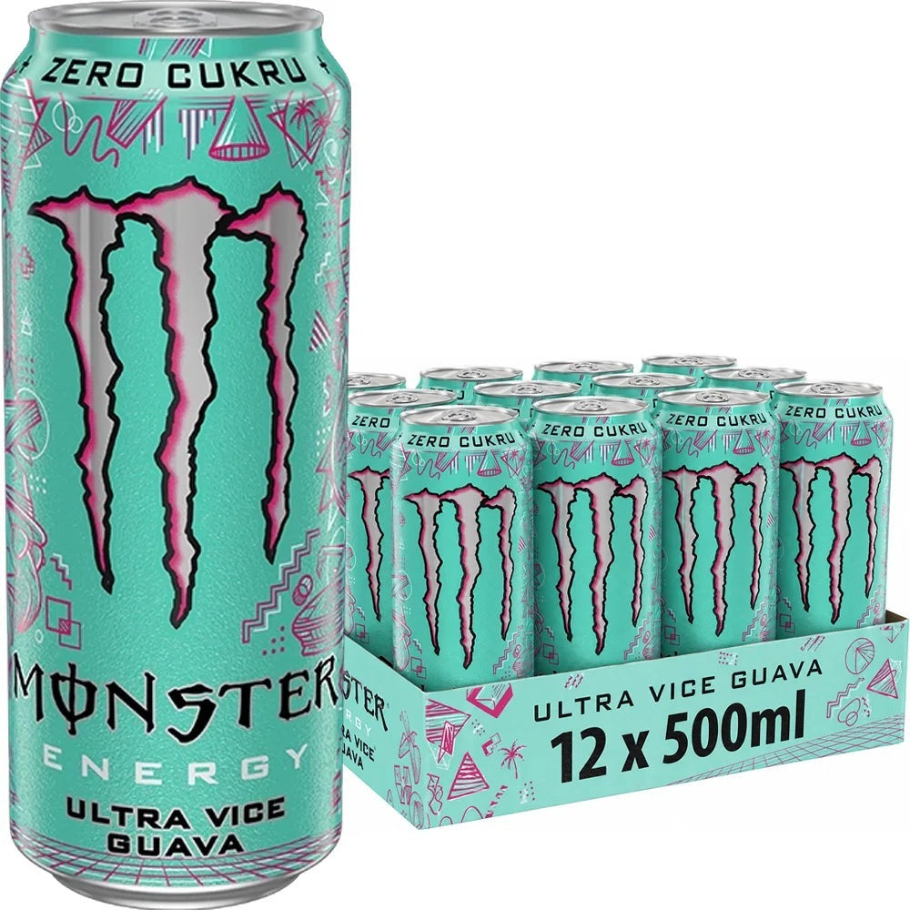 Monster Energy Ultra Vice Guava Tray 12x0,5l