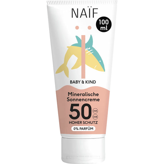 NAIF Zonnebrandcrème Baby & Kids SPF 50+, 100 ml