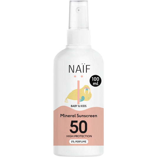 NAIF Zonnespray Baby & Kids SPF 50, 100 ml