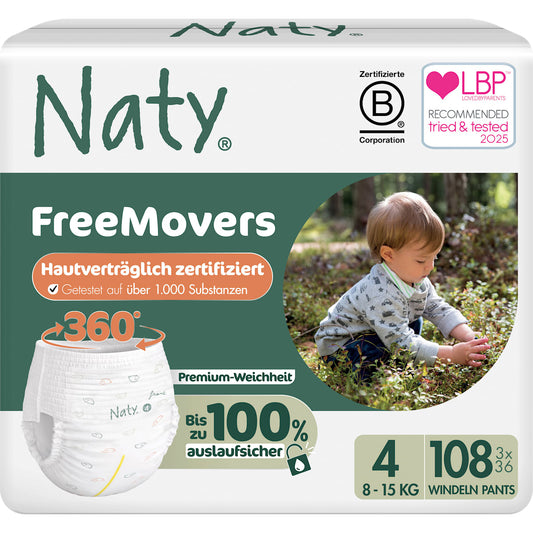 Naty Baby Pants Maat 4 (8-15 kg), 108 St