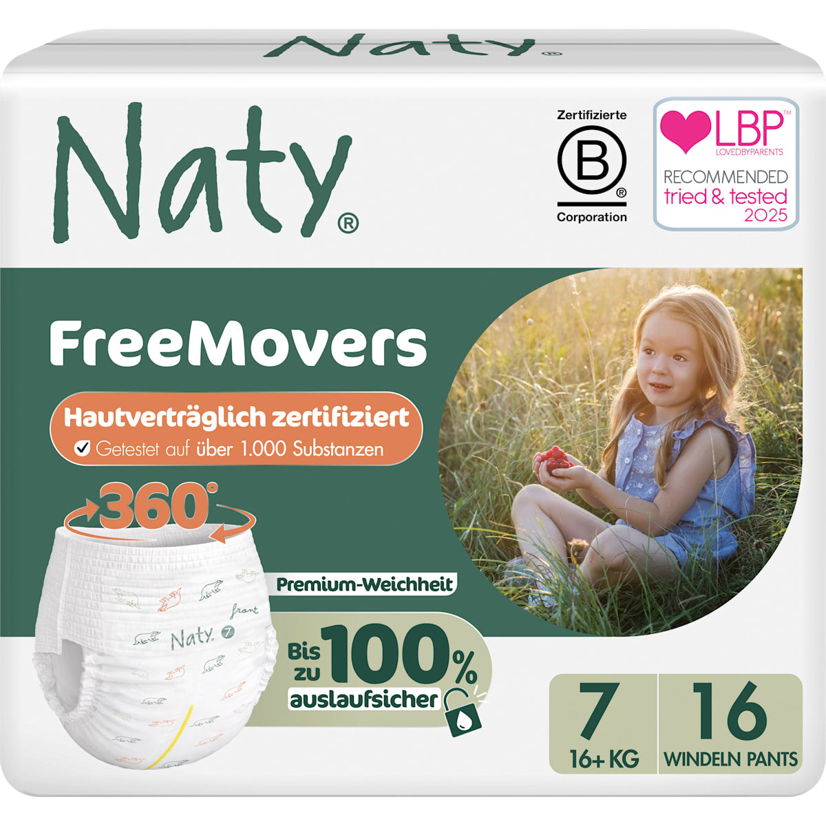 Naty Baby Pants Maat 7 (16+ kg), 16 St