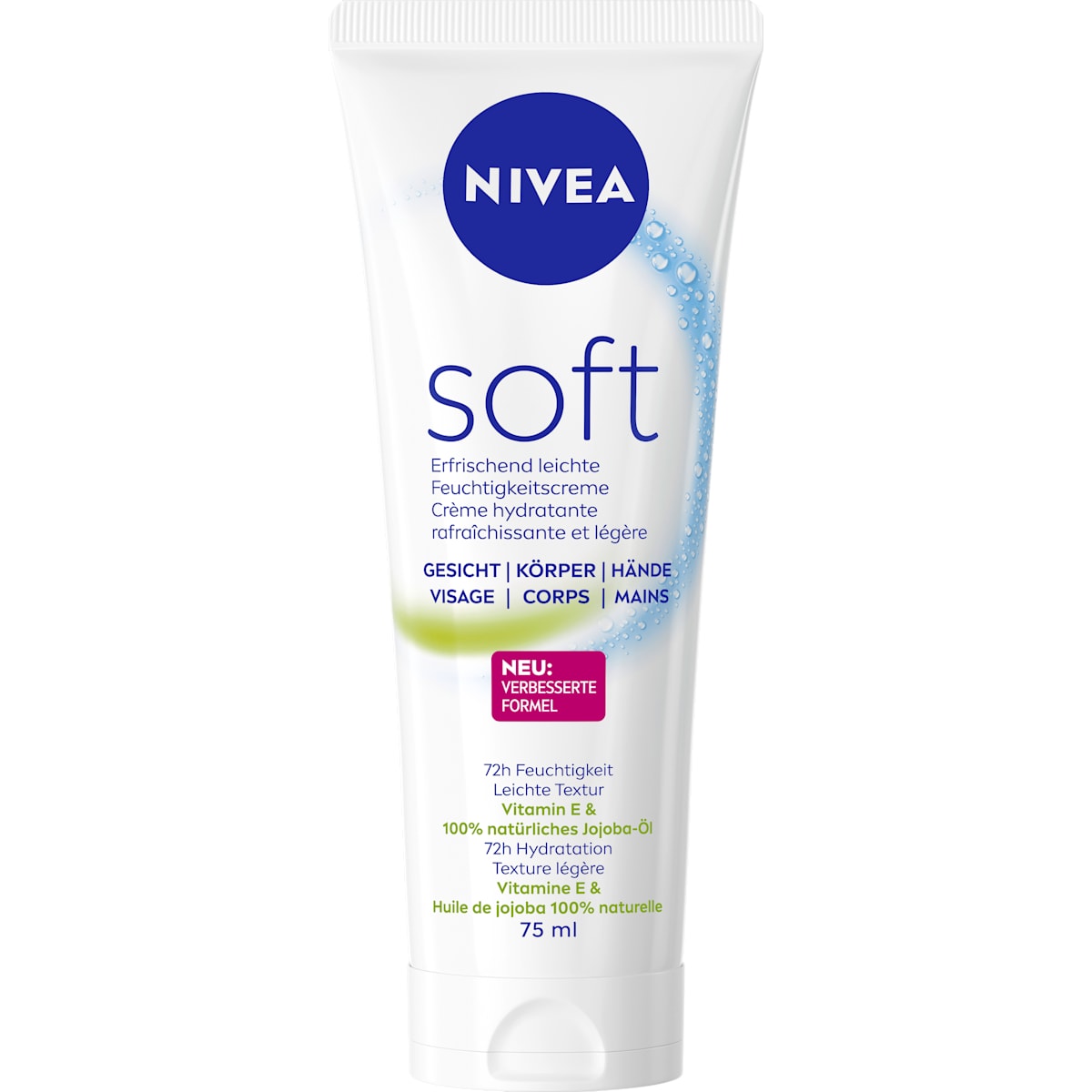 NIVEA Hydraterende crème soft in de Tube, 75 ml