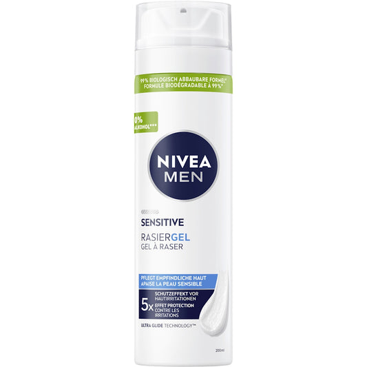 NIVEA MEN Scheergel Sensitive, 200 ml