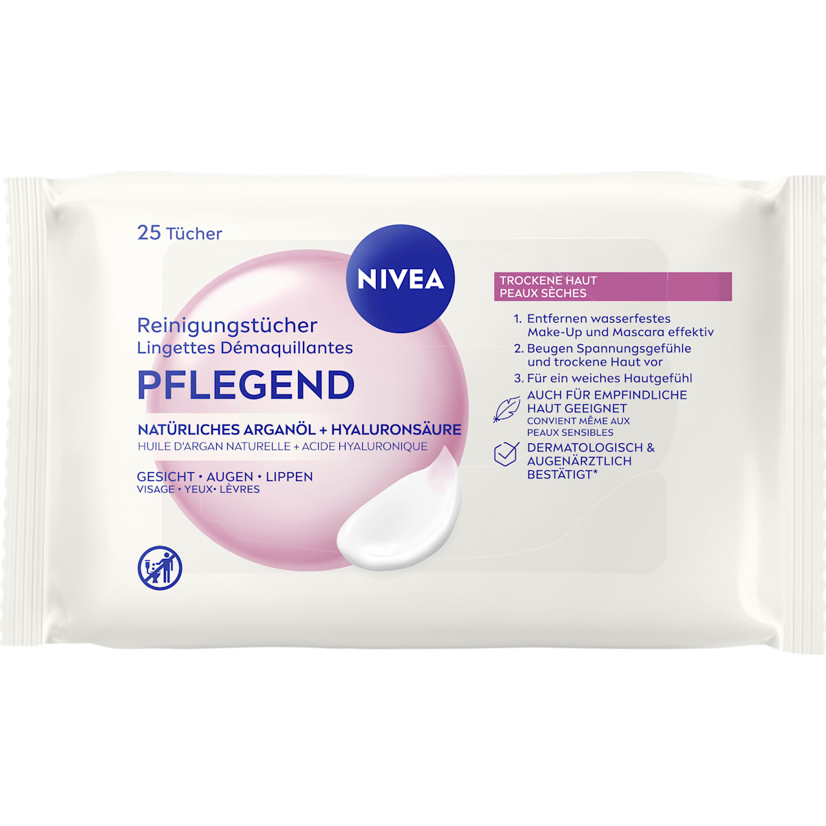 NIVEA Reinigingsdoekjes verzorgend, 25 St