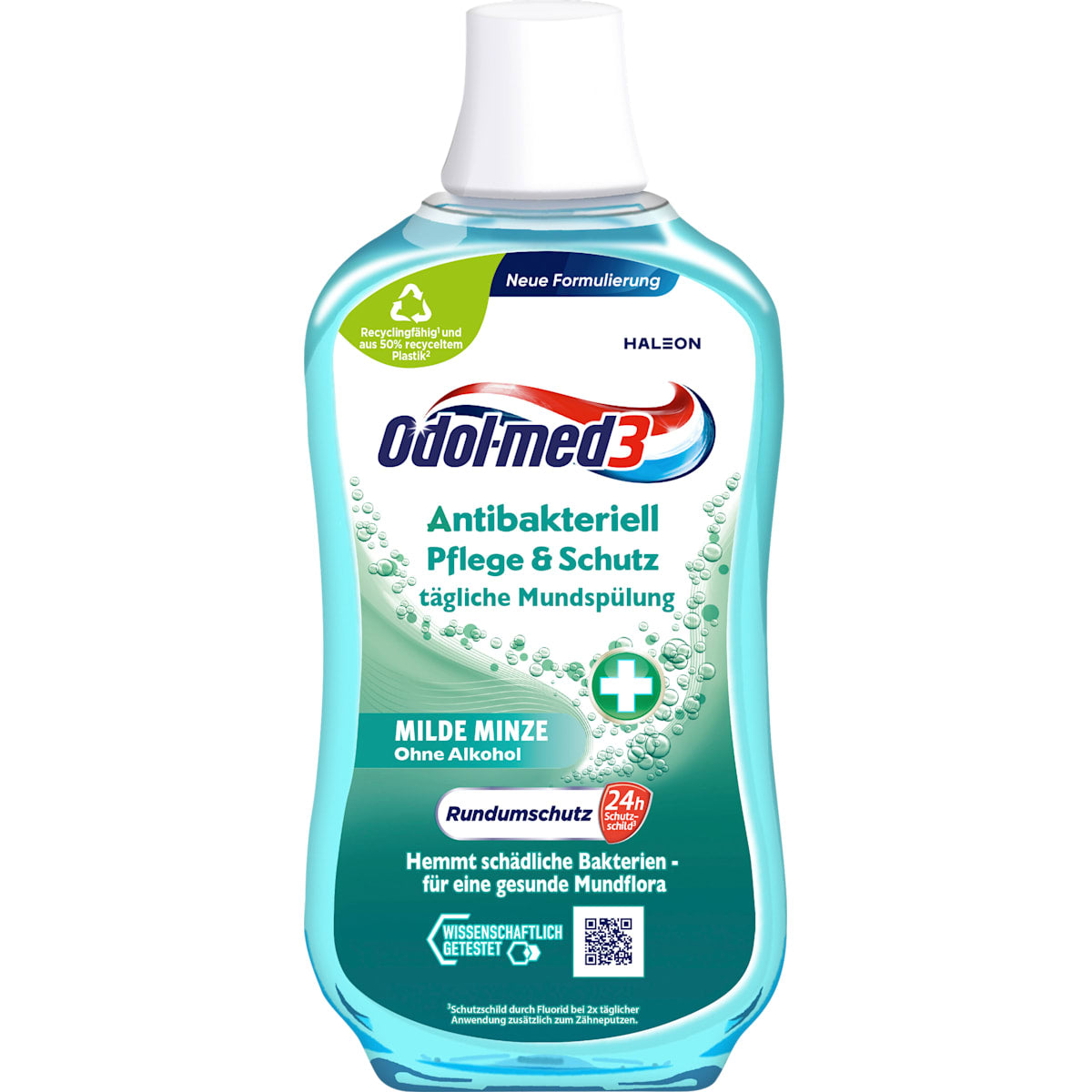 Odol med 3 Mondspoeling antibacterieel Verzorging & Bescherming, 500 ml