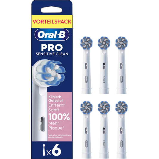 Oral-B Aufsteckbürsten PRO Sensitive Clean, 6 St