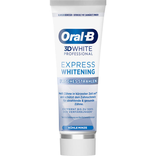 Oral-B Tandpasta 3D White Professional Express Whitening frisches Strahlen, 75 ml