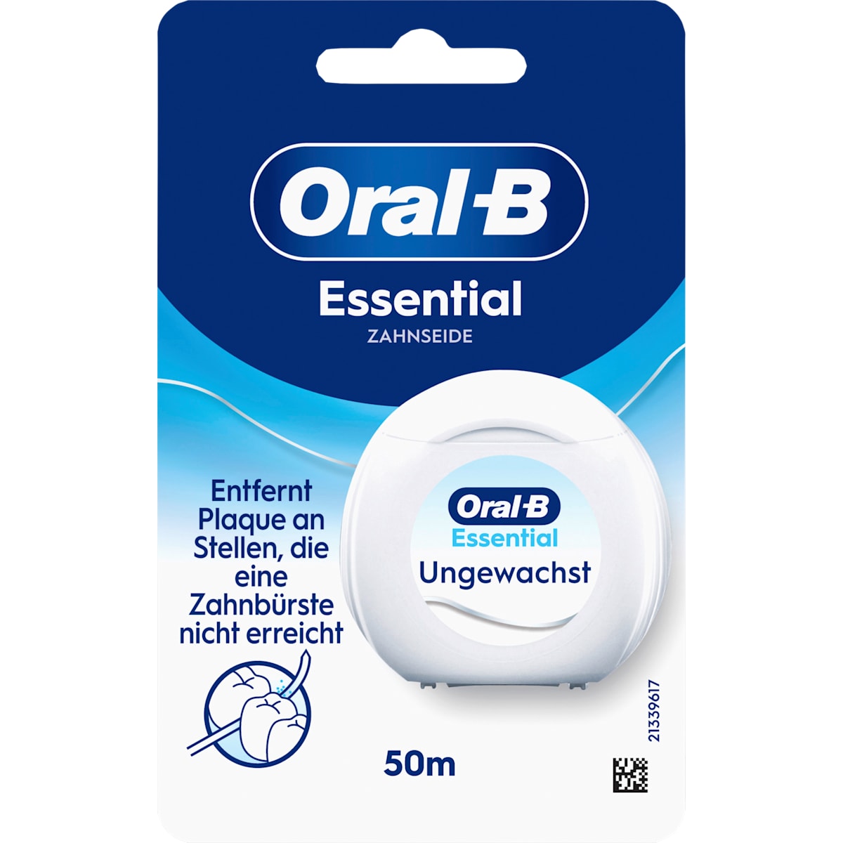 Oral-B Tandzijde Essentialfloss ungewachst, 50 m