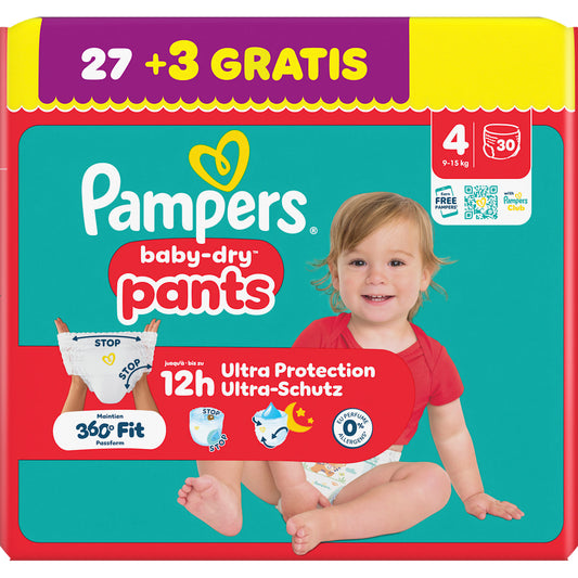 Pampers baby-dry Baby Pants baby-dry Maat 4 (9-15 kg), 30 St