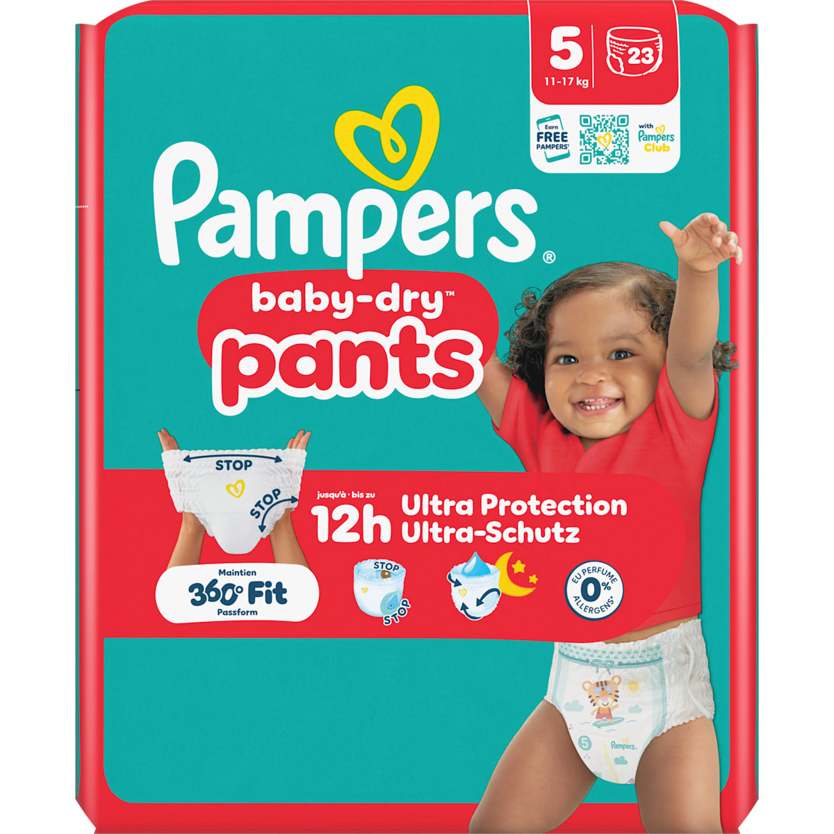 Pampers baby-dry Baby Pants Maat 5 (11-17 kg), 23 St
