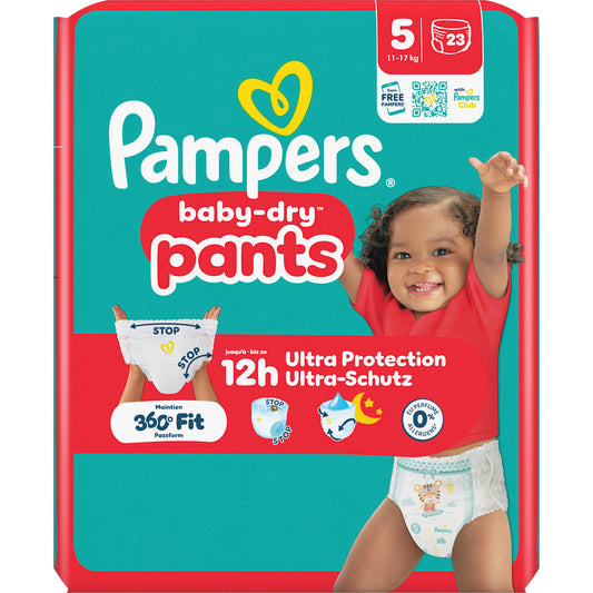 Pampers baby-dry Baby Pants Maat 5 (11-17 kg), 23 St