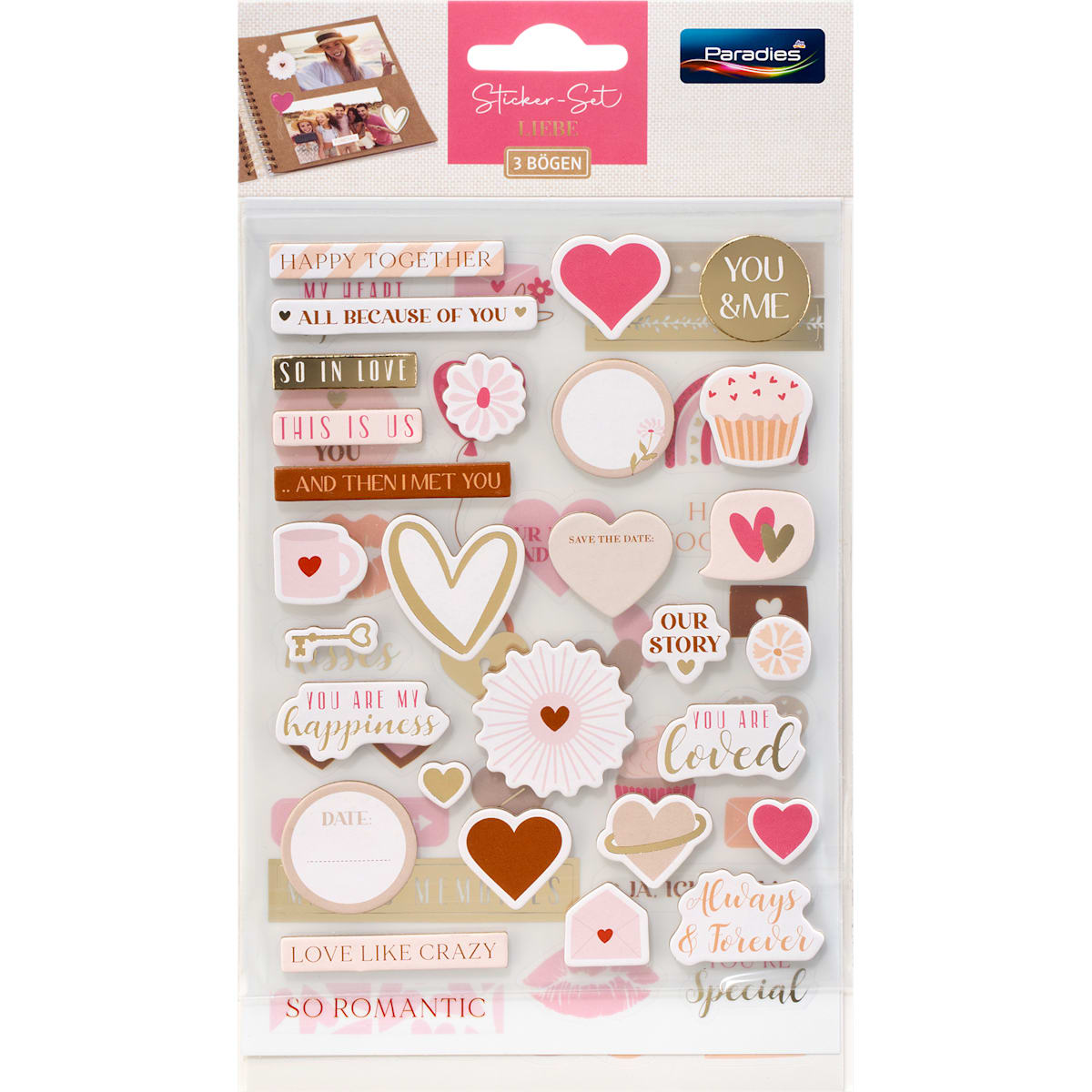Paradies Stickerset DIY sortiert, 1 St