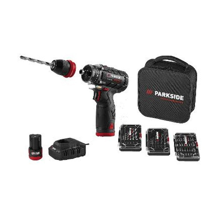 PARKSIDE PERFORMANCE® 12 V Accu-boorschroefmachine-Starterset »PBSPA 12 E4«, met Accu's en Lader