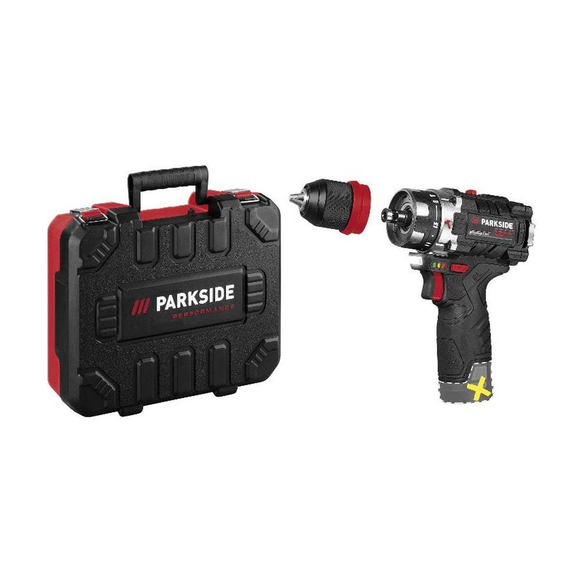 PARKSIDE PERFORMANCE® 12 V Accu-klopboorschroefmachine »PSBSAP 12 A1«, zonder Accu en Lader