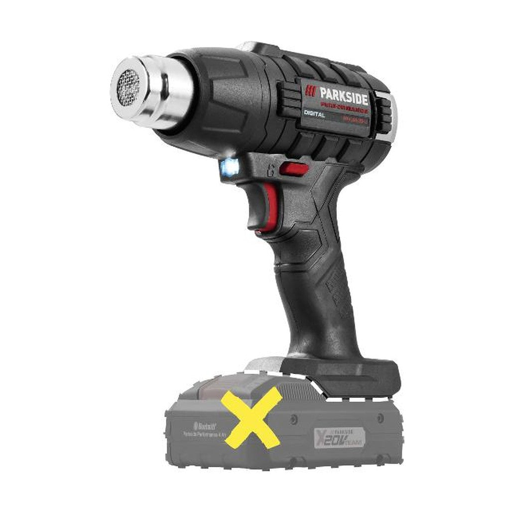 PARKSIDE PERFORMANCE® 20 V Accu-Heteluchtpistool »PPHLGA 20-Li B3 «, zonder Accu – zonder Lader