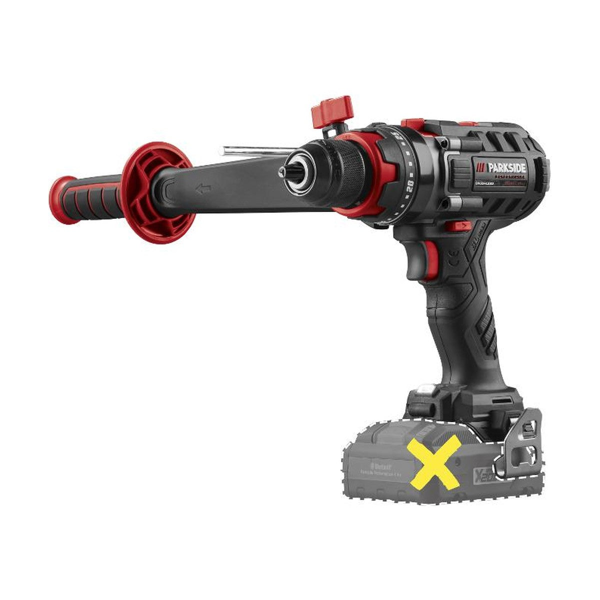 PARKSIDE PERFORMANCE® 20V Accu-klopboorschroefmachine »PPSBSA 20-Li C3 «, zonder Accu – zonder Lader