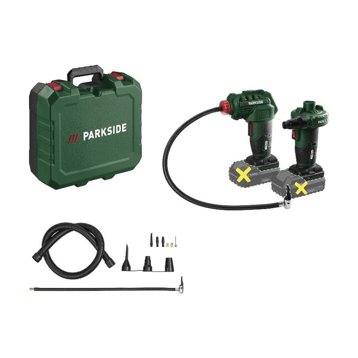 PARKSIDE® 20 V Accu-Luchtpomp »PALP 20-Li C3« + 20 V Accu-Compressor »PAK 20-Li C3«, zonder Accu – zonder Lader